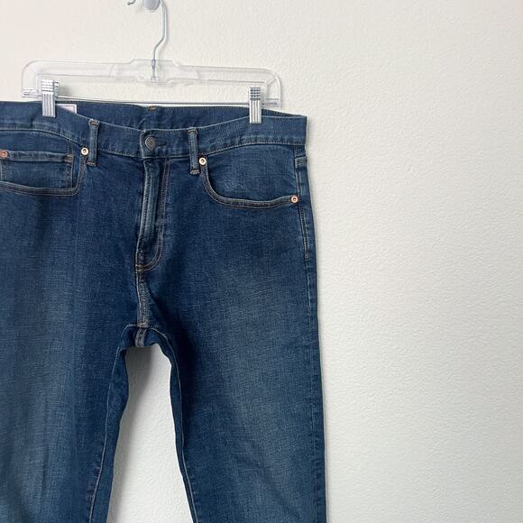 [Gap] Slim Leg GapFlex Stretch Denim Resin Dark Blue Wash Jeans Size 34x34 Men's - Picture 5 of 11